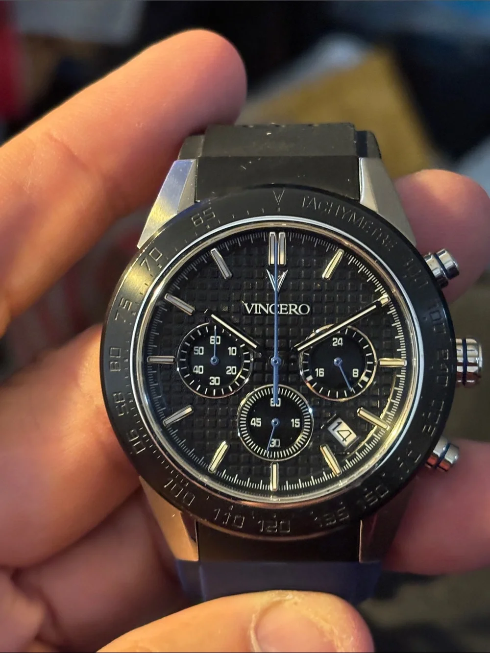 Vincero Men’s Black Chronograph Sport Watch